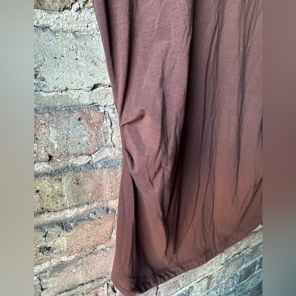 Athleta Chocolate V-Neck Blouse - Picture 5 of 7